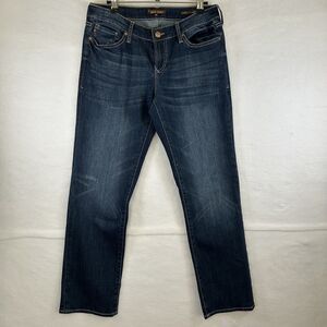 Dear John Jeans Womens Playback Cuffed Cropped Low Rise Straight Leg SZ 28